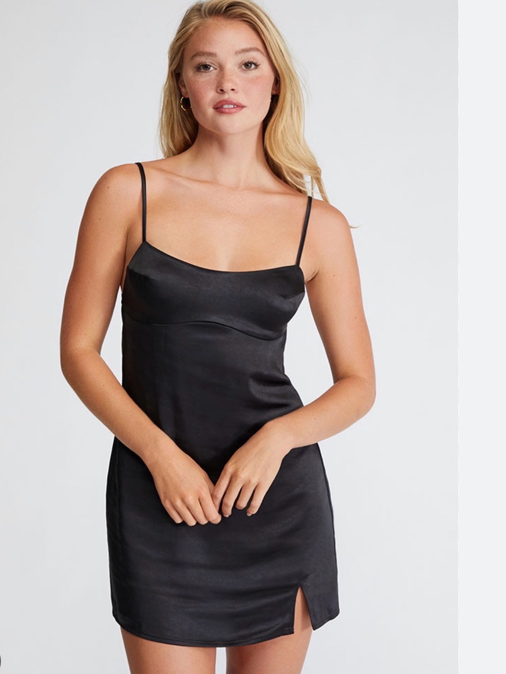 LA Hearts Satin Bustier Mini Dress Size Small